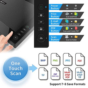 VIISAN 3240 A3 Large Flatbed Scanner, 2400 DPI, CIS Sensor, Auto-Scan, Frameless