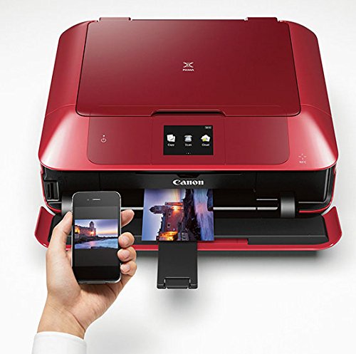 Canon MG7720 Wireless All-In-One Printer with Scanner and Copier: Mobile and Tablet Printing, with Airprint  and Google Cloud Print compatible, Red