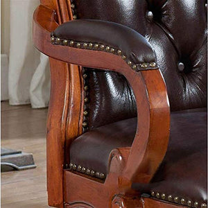Video Game Chairs Home Office Desk Chairs Office Chairs with Lumbar Support Office Chairs & Sofas Office Guest Chair,Leather,Executive Side Chair,Reception Chair with Frame Finish Ergonomic Lumbar Sup