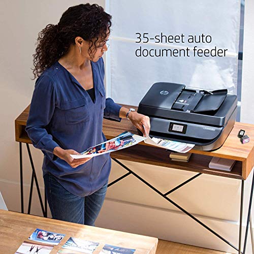 HP OfficeJet 5255 Wireless All-in-One Printer, HP Instant Ink, Works with Alexa (M2U75A), Black