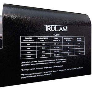 TruLam 13" Pro Six Roller Hot & Cold Pouch Laminator - LCD Screen, 3-14 Mil, TL-600