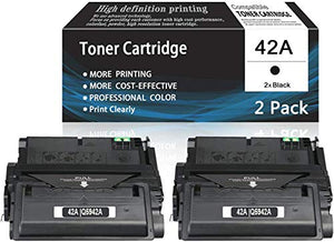 Black 42A | Q5942A 2-Pack Toner Cartridge Compatible for HP Printer M4345xm M4345xs M4345x M4345 4350dtns 4350dtn 4350tn 4350n 4350 4300dtns 4300dtn 4300tn Printers Toner Cartridge,Sold by AcToner.