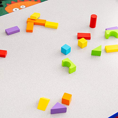 Bow Tie Adjustable-Height Mobile Preschool Collaborative Table w/Whiteboard Top