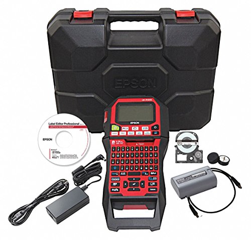 Portable Label Printer, 360 dpi, LCD, USB