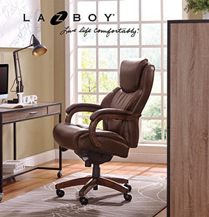 La-Z-Boy Delano Big & Tall Executive Bonded Leather Office Chair - Chestnut (Brown)