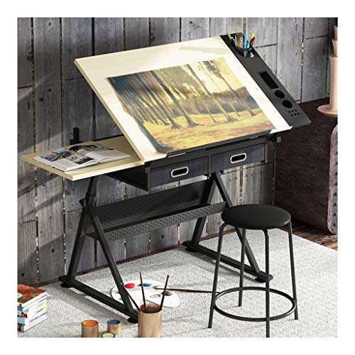 JDkilp Artist Table,with Adjustable Height for Art Design Drawing Writing Painting Crafting Drafting Work and Study