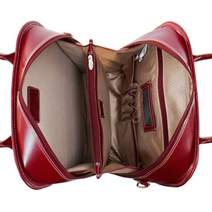 McKlein Women's Briefcase, Red, 14"x5"x16.5"