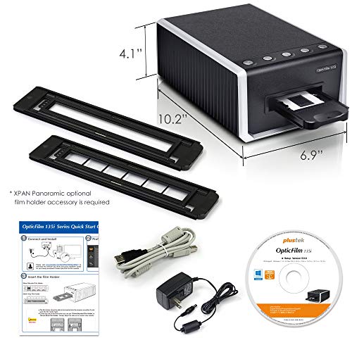 Plustek OpticFilm 135i - 35mm Film & Slide Scanner, 7200 dpi, Batch Conversion