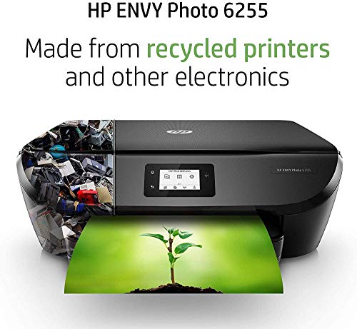 HP ENVY Photo 6255 Wireless All-in-One Printer, Works with Alexa (K7G18A)