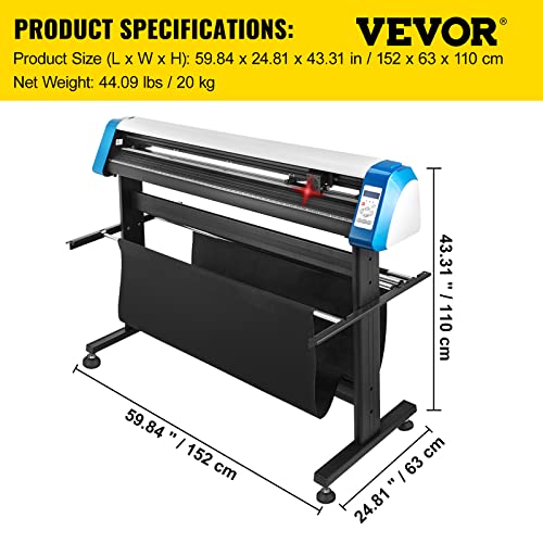 VEVOR 53 Inch Vinyl Cutter Plotter Machine with Signmaster Software