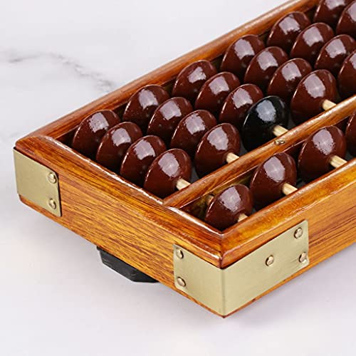 BFTGS Portable Chinese 13 Digits Column Abacus Arithmetic Calculating Counting Math Learning Tool School Office Use