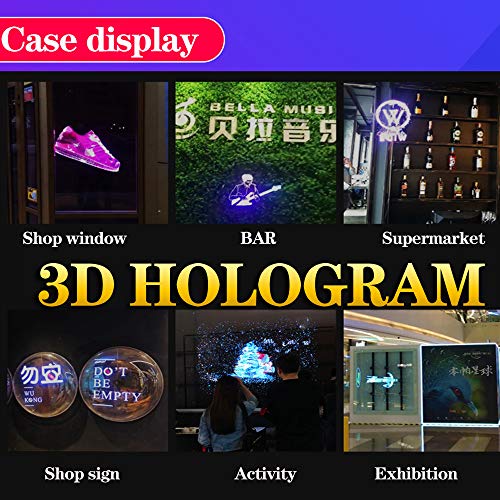 Missyou 3D Hologram Fan 27.5 Inch with Remote, Bluetooth, and 700 Video Library