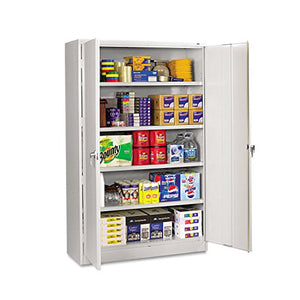 Tennsco Steel Storage Cabinet, 48w x 24d x 78h, Light Gray