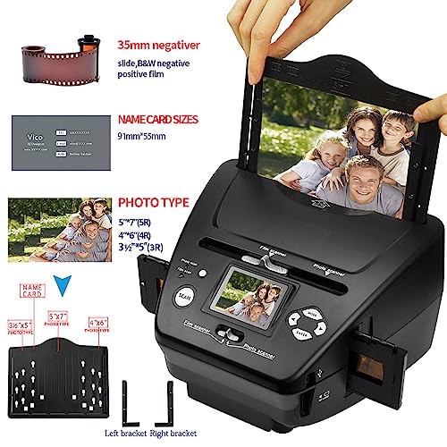 CENAP Digital Photo Film Scanner, 16 MP Slide Negative Scanner with 8.1 Mega Pixels Sensor