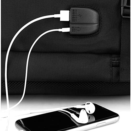 ZOYE 45L Large Capacity Men's Bag Outdoor Travel Backpack Men's 20 Inch Laptop Bag Waterproof Backpack Anti-Theft School Bag USB Port,