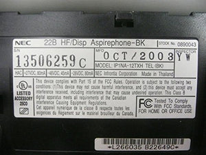 NEC Aspire 22 Button Phone HF/DISP IP1NA-12TXH 0890043 by NEC Aspire