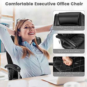 POWERSTONE Big and Tall Office Chair - 500LBS High Back Executive Desk Chair