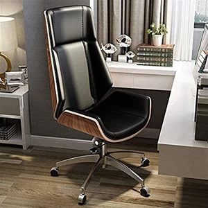 CBLdF Boss Chairs Ergonomic Managerial Executive Leather Office Chair, Adjustable Height Tilt (Orange/Black)