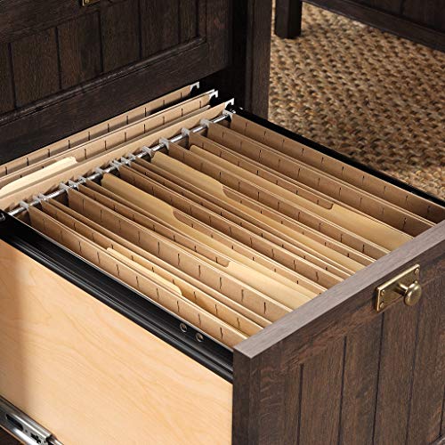 Sauder 422976 Costa Executive Desk, Coffee Oak Finish