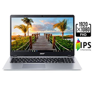 Acer Aspire 5 Slim Laptop, 15.6%22 Full HD IPS Display, AMD Ryzen 3 3200U, 4GB, 128GB SSD, Backlit Keyboard, Windows 10 & AmazonBasics 15.6-Inch Laptop Computer and Tablet Shoulder Bag Carrying Case