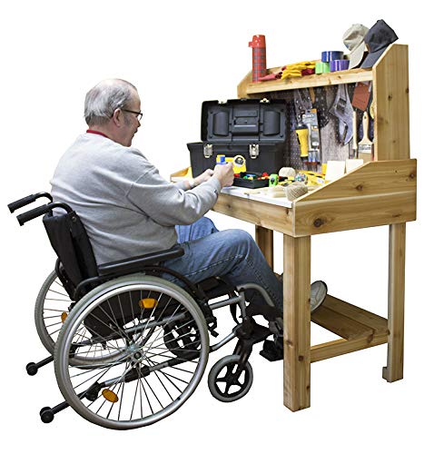 Handyman Life Station - 48" x 61" x 24" Safe Tool Workstation for Senior Living or Memory Care