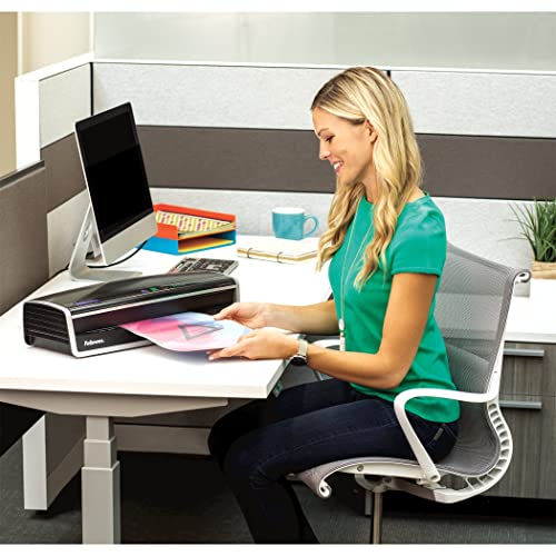 Fellowes Venus 2 125 Laminator with Pouches Kit, Black/Silver, 5.1" x 21.3" x 8.2