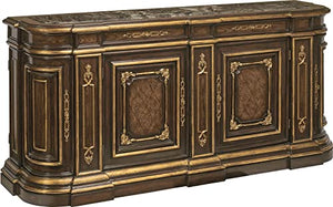 Maitland-Smith Credenza Sideboard Antique Satin Brass Hardware