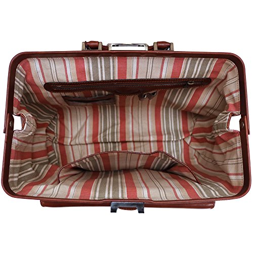 Cenzo Leather Doctor Style Briefcase Bag