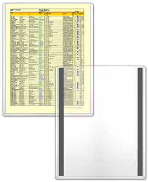 StoreSMART - Magnetic Frames - Rigid Plastic - 100-Pack - 8 1/2" x 11" - Lean / 5S / Six Sigma (HPP812X11M-LEAN-100)
