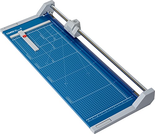 Dahle 554 Professional Rolling Trimmer, 28-1/4" Cut Length, 20 Sheet Capacity, Self-Sharpening, Automatic Clamp, German Engineered Paper Cutter