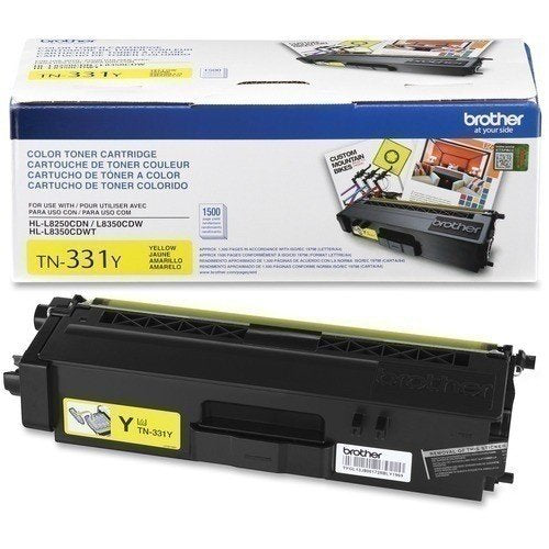 Brother TN-331BK TN-331C TN-331M TN-331Y DCP-L8400 L8450 HL-L8250 L8350 MFC-L8600 L8650 L8850 Toner Cartridge Set (Black Cyan Magenta Yellow, 4-Pack) in Retail Packaging