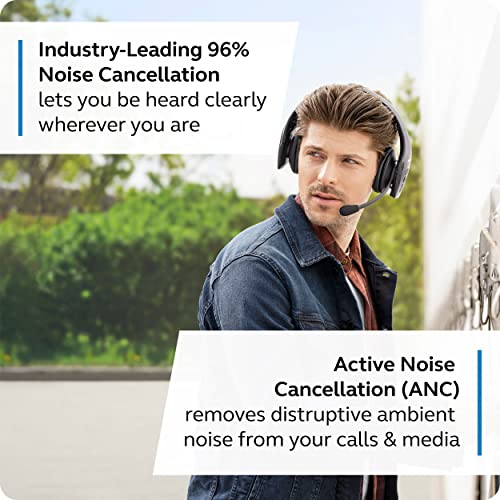 BlueParrott S650-XT Bluetooth Convertible Headset with Noise Cancellation, Extended Range, IP54 Protection - Black