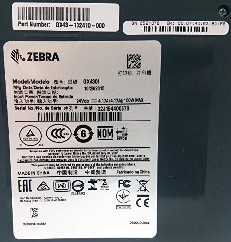 Zebra GX420t GX43-102510-000