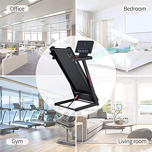RUNOW Folding Treadmill for Home, 2.5HP Incline Treadmill with 36 Preset Programs, Treadmill Compact Running Machine for Home Gym Office Space