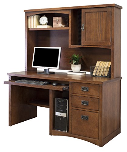 Martin Furniture Mission Pasadena Single Pedestal Computer Desk