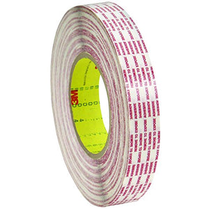 3M 476XL Double Sided Extended Liner Tape, 6.0 Mil, 1/2" x 360 yds, Clear, 2/Case, 3M Stock# 7000048735