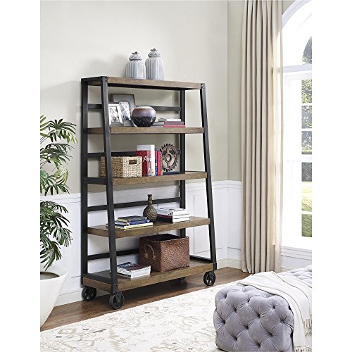 Ameriwood Home 9660196COM Wade, Bookcase, Rustic Gray