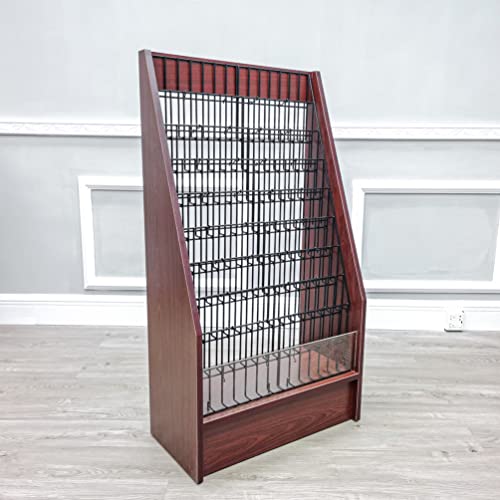 FixtureDisplays® 9 Tier Literature Rack Brochure Holder - Red