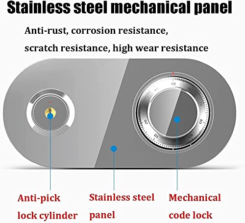 CXSMKP Security Safe Home Business Safe Cryptographic Key Lock Security Cabinet Fireproof and Waterproof Anti-Theft Box