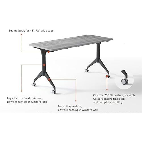 Lorell Black Training Table Base