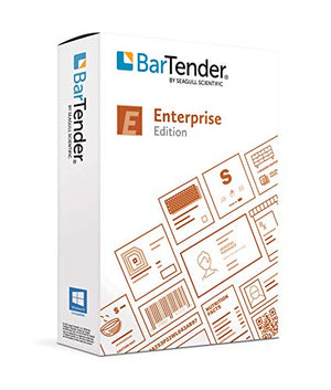 SEAGULL SCIENTIFIC Bartender Software - 2022 Enterprise Edition (Application License + 20 Printer Licenses + 1 Year Support)