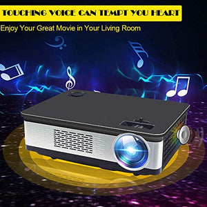 UnlimiTV Native 1080p Full HD Home Theater Video LED Projector- Big Screen,Up to 150 Inch Size,Compatible with TV-Box,Fire TV ROKU Sticks,SD, PS4,Laptop,DVD for Home ,Film,Movie (Black)