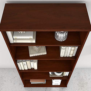 Bush Business Furniture Studio C 5-Shelf Bookcase, Hansen Cherry