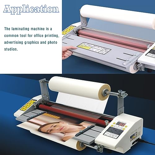 WYDDDARY 13Inch A3+ High Speed Hot Cold Roll Laminator - Single/Dual Sided, Digital Display, Speed & Temperature Adjustable - 110V 600W