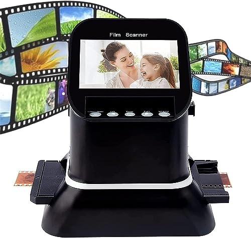 MAHWER High Resolution Film Scanner, Convert Negative & Slides to Digital JPEG, 4.3 Inch LCD Screen
