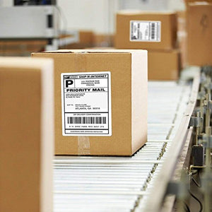 Fanfold 4" x 6" Direct Thermal Shipping Labels, White Shipping Mailing Postage Labels, Total 28,000 Labels (28 Stacks = 28,000 Labels)