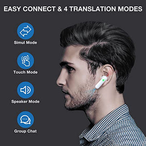 Timekettle Translator Device - Bidirection Simultaneous Translation, 40 Languages, 93 Accents, Offline Earbuds - iOS & Android