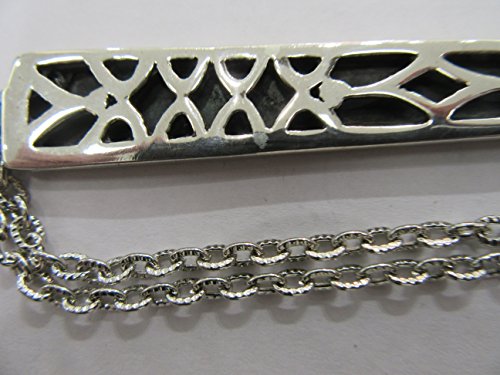 Yad Sterling Silver Torah Pointer 8.25" with Chain - Hebrew Marked