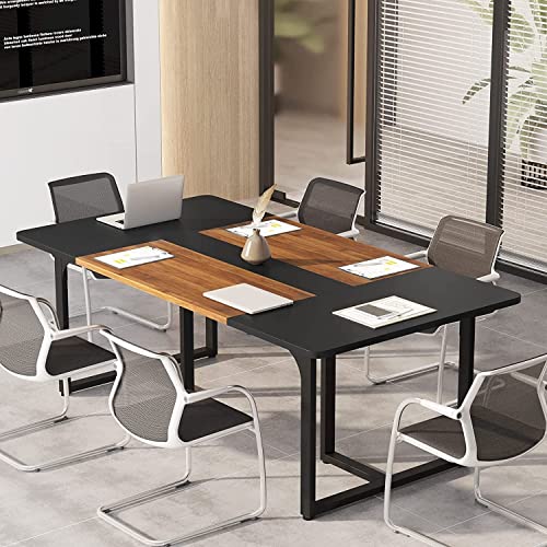 Generic 6ft Brown Industrial Modern Conference Table
