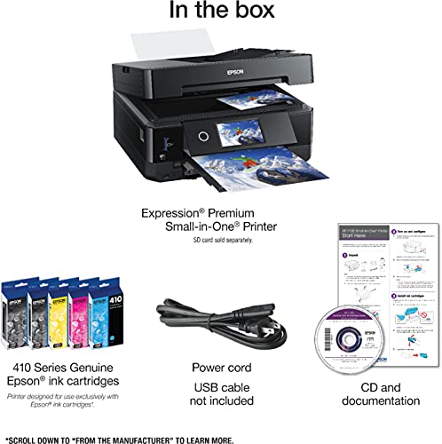 Epson Expression Premium XP 7000 Series Small-in-One Wireless Color Inkjet Printer/Print Scan Copy/Black
